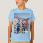 Meerkats in Trainingsanzügen T-Shirt (Vorderseite)