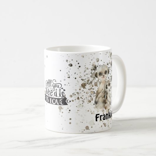 Meerkats Kaffeetasse (VorderseiteRechts)