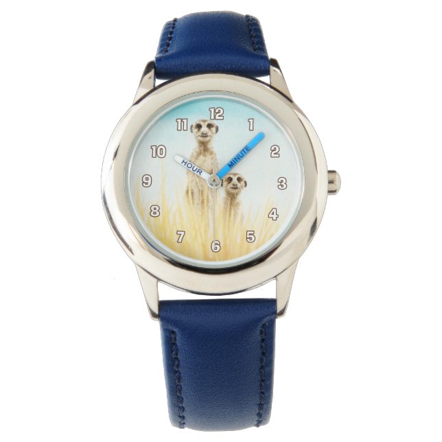 Meerkats Kids Watch Armbanduhr (Vorderseite)