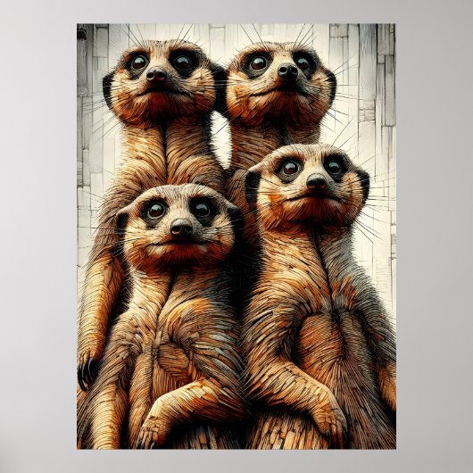 Meerkats Poster (Vorne)