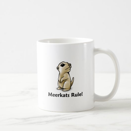 Meerkats Regel! Kaffeetasse (Rechts)