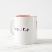 Meerkats Regel-Tasse Zweifarbige Tasse (Vorderseite Links)