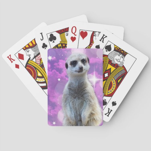 Meerkatze mit Glanz, Spielkarten (Rückseite)
