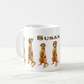 Meerkkat Tasse für Susan (Vorderseite Links)