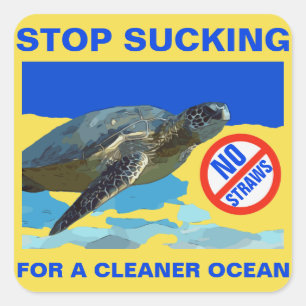 MEERKÜCHE QUADRATISCHER AUFKLEBER