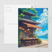 Meerlaternen-Teestube Postkarte (Vorne/Hinten)
