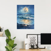 MEERMOONWASSERFARBE POSTER (Heimbüro)