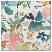 MEEROTTER PARADISCH Niedliche Florenfarbe Stoff (Nahaufnahme)