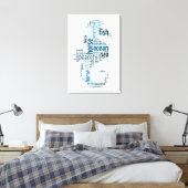 Meerpferd als Wolkendesign Leinwanddruck (Insitu (Schlafzimmer))