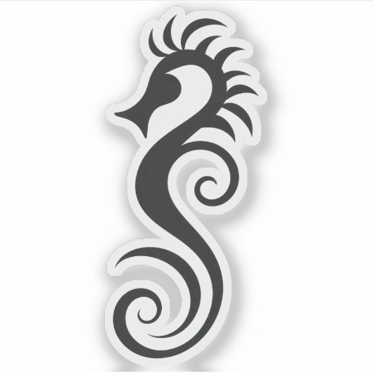 Meerpferd Aufkleber (Vorderseite)