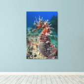 Meerpferd | Hippocampus Ramulosus Leinwanddruck (Insitu (Holzboden))