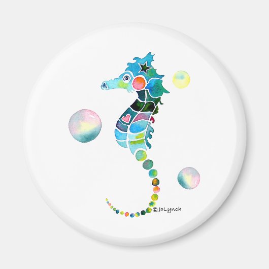 Meerpferd mit Blasen Magnet (Vorne)