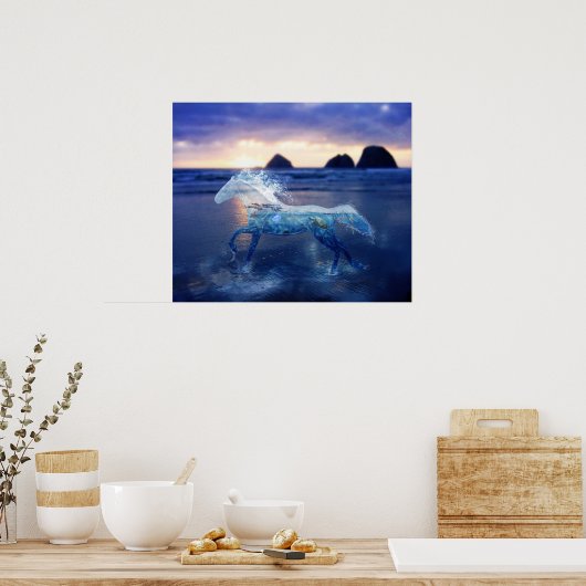 Meerpferd Poster (Küche)