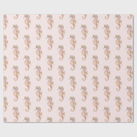 Meerpferde Geschenkpapier (Flach)
