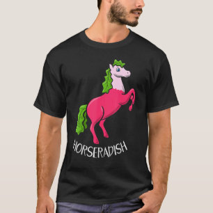 Meerrettich Pferd Tierhaltung Rettich Gemüse T-Shirt