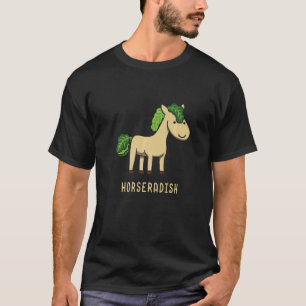 Meerrettich Pferd Tierhaltung Rettich Gemüse T-Shirt