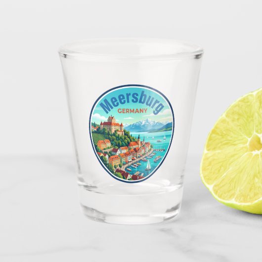 Meersburg Deutschland Schnapsglas (Vorderseite)