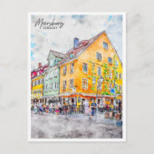 Meersburg Deutschland Vintage Postkarte (Vorderseite)