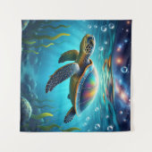 Meerschildkröte Wandteppich (Vorderseite (Horizontal))