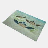 Meerschildkröten Fußmatte (Schrägansicht)