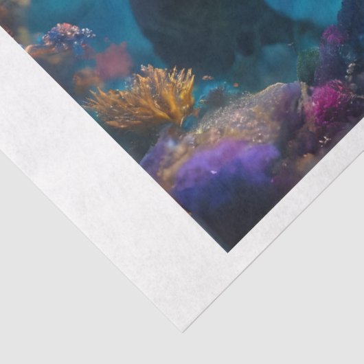 Meerschildkröten-Rainbow-Sea-Gewebe Seidenpapier (Ausschnitt)