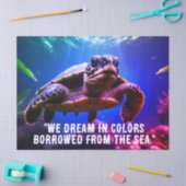 Meerschildkrötengewebe/Entkundungspapier Seidenpapier (Basteln)