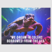 Meerschildkrötengewebe/Entkundungspapier Seidenpapier (Vorderseite)