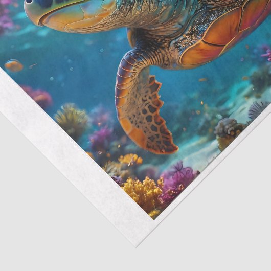 Meerschildkrötengewebe Seidenpapier (Ausschnitt)