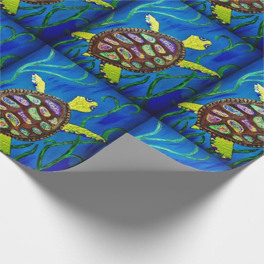 Meerschildkrötenpapier Geschenkpapier (Ecke)