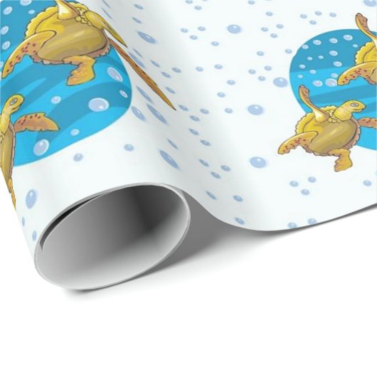 Meerschildkrötenpapier Geschenkpapier (Rolleneckpunkt)
