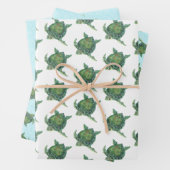 Meerschildkrötenpapier Geschenkpapier Set (Beispiel)