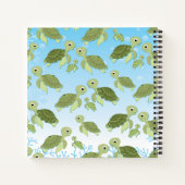 Meerschildkrötentier des Niedlichen Ozeans Notizblock (Rückseite)