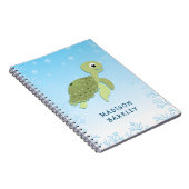 Meerschildkrötentier des Niedlichen Ozeans Notizblock (Rechte Seite)