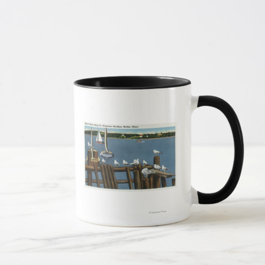 Meerschlösser und Segelboote am Ufer Tasse (Rechts)