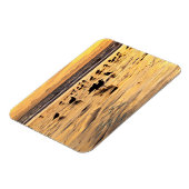 Meerschluchten am Strand bei Sonnenuntergang Magnet (Linke Seite)