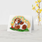 Meerschweinchen 4. von Juli-Karte! Karte (Gelbe Blume)