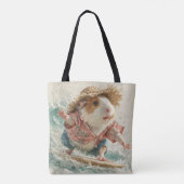 Meerschweinchen Albert der Surfer beim Wellenreite Tasche (Rückseite)