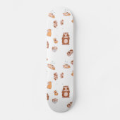 Meerschweinchen Armee niedliches Pattern Skateboard (Vorderseite)