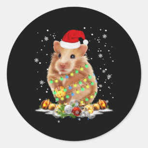 Meerschweinchen Baum Weihnachten Xmas Tier Geschen Runder Aufkleber