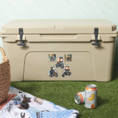 Meerschweinchen Biker Freunde Multiple Stickerboge Aufkleber (Kühler)