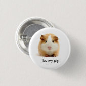 Meerschweinchen Button (Vorne & Hinten)