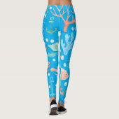 Meerschweinchen-Design Meerjungfrau Leggings (Rückseite)