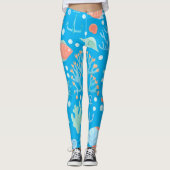 Meerschweinchen-Design Meerjungfrau Leggings (Vorderseite)