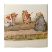Meerschweinchen, die Gemüsegarten neigen Fliese (Vorderseite)