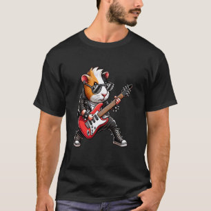 Meerschweinchen E-Gitarre Konzert Musik Männer Fra T-Shirt