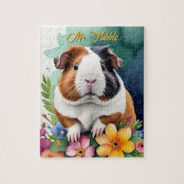 Meerschweinchen-Familienhaustier-Porträt Puzzle