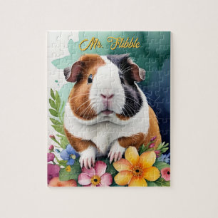 Meerschweinchen-Familienhaustier-Porträt Puzzle