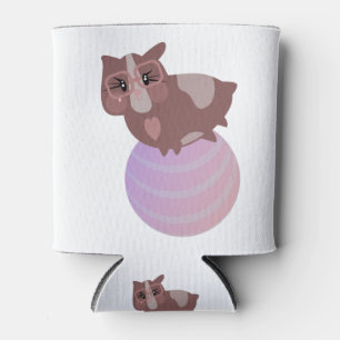 Meerschweinchen Fitness Lustiges Design Dosenkühler