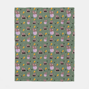 Meerschweinchen Fitness Lustiges Design Fleecedecke