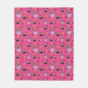 Meerschweinchen Fitness Lustiges Design Fleecedecke